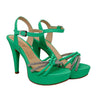 Plataforma tacon verde para mujer 4036-Z170