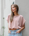 Camiseta Damarapara mujer en color Palo de Rosa