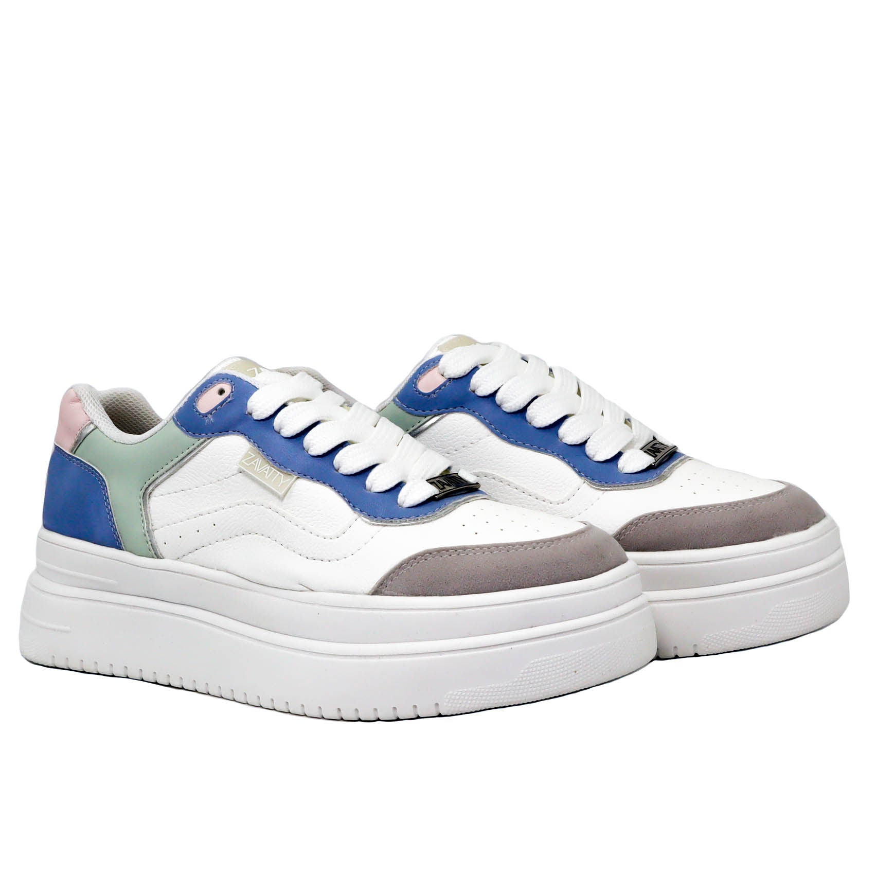 Roxy Libbie - Tenis sin cordones para mujer, Azul Blanco